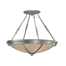 Polished Nickel Powder Coat Faux Alabaster