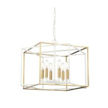 Matte White / Vintage Brass