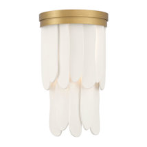 Painted Legacy Brass / White Ceramic Accents