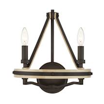 Dark Bronze / Natural Solid Wood