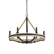 Dark Bronze / Natural Solid Wood