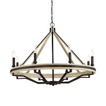 Dark Bronze / Natural Solid Wood