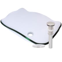 Miseno MNO2113RUBWH Undermount Bathroom Sink - 18-1/2 Inch Rectangular Porcelain Sink With Rear Drain