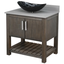 Cafe Mocha / Storm Grey Top / Brushed Nickel Hardware