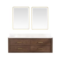 Aged Dark Brown Oak / Fish Maw White