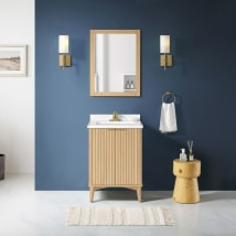 Rustic Ash / White Engineered Marble