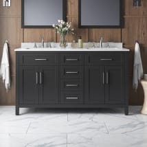 Dark Espresso / White Cultured Marble