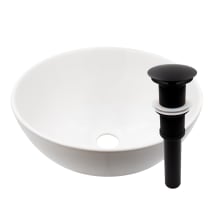 Polished White / Matte Black Drain