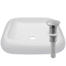 White / Brushed Nickel Drain