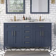 Midnight Blue / White Cultured Marble