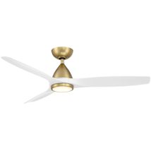 Satin Brass / Matte White