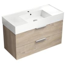 Brown Oak / Polished Chrome