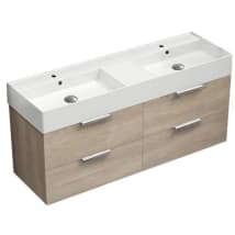 Brown Oak / Polished Chrome