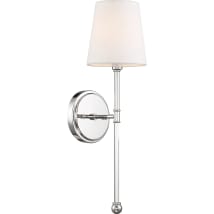 Polished Nickel / White Fabric