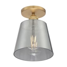 Brushed Brass / Smoked Glass