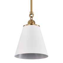 White / Vintage Brass