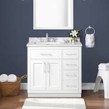 White / Engineered Stone Top