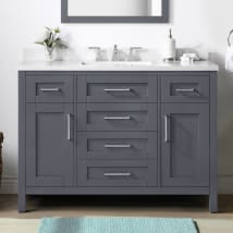 Dark Charcoal / Cultured Marble Top