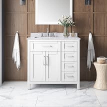 White / Carrara Marble Top