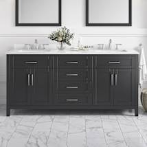 Dark Espresso / Cultured Marble Top