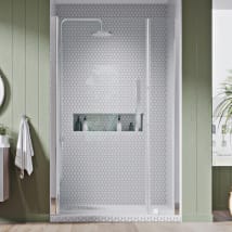 Ove Decors 42.8'' W x 78.74'' H Bi-Fold Framed Shower Door with