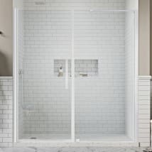 Ove Decors 42.8'' W x 78.74'' H Bi-Fold Framed Shower Door with Glass