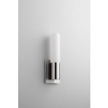 Satin Nickel / Matte White Shade