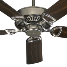 Satin Nickel - Teak / Walnut Blades
