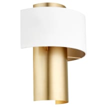 Studio White / Aged Brass
