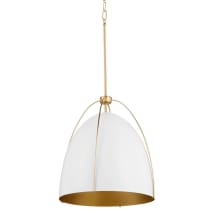 Studio White / Aged Brass
