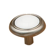 Brushed Nickel / White