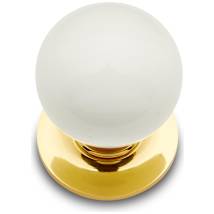 Polished Brass / White
