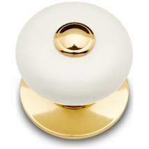 Polished Brass / White