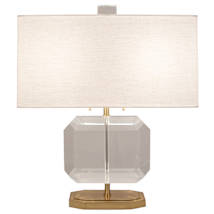 Modern Brass / Lucite Crystal