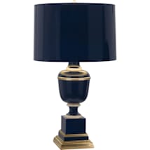 Midnight Blue Lacquer / Natural Brass / Ivory Crackle