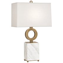 Warm Brass / White Marble