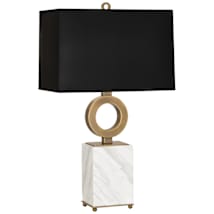 Warm Brass / White Marble