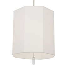 Polished Nickel / Lucite Crystal