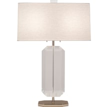 Polished Nickel / Lucite Crystal
