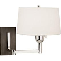 Silver Plate / Weather Ebony Wood