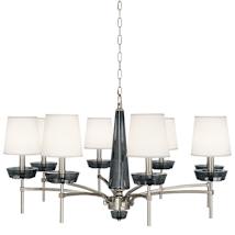 Polished Nickel / Smoke Gray Crystal