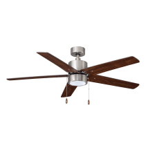 Brushed Nickel / Walnut