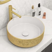 Gold / White