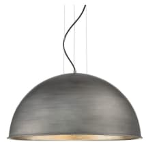 Rubbed Zinc with Silver Leaf