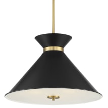 Black with Warm Brass Accents