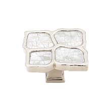 White Mother of Pearl / Polished Nickel