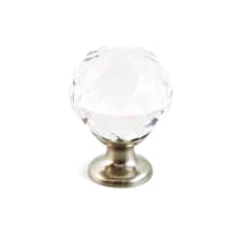 Satin Nickel with Clear Crystal