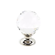 Polished Nickel with Clear Crystal