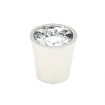 Polished Nickel with Clear Crystal