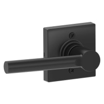 Schlage J54SOL622COL Matte Black Solstice Single Cylinder Keyed Entry Door  Lever Set with Decorative Collins Trim (Formerly Dexter) 